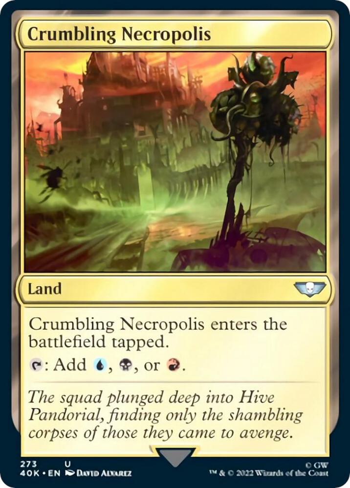 Crumbling Necropolis (Surge Foil) (273) [Warhammer 40,000 Commander]