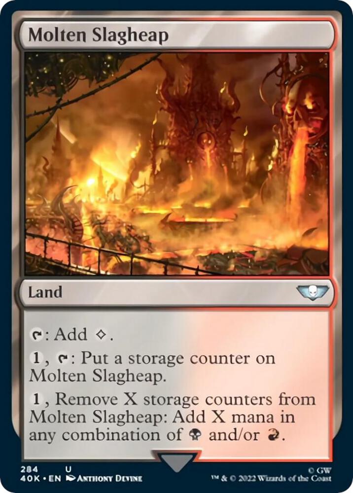 Molten Slagheap (Surge Foil) (284) [Warhammer 40,000 Commander]