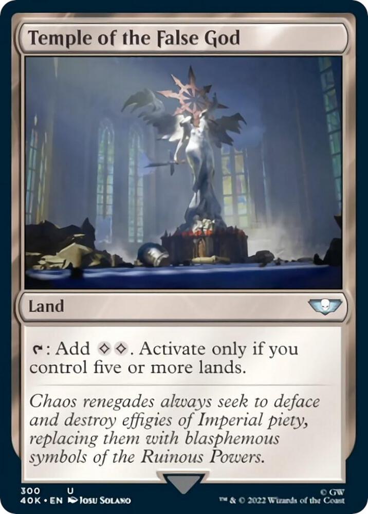 Temple of the False God (Surge Foil) (300) [Warhammer 40,000 Commander]