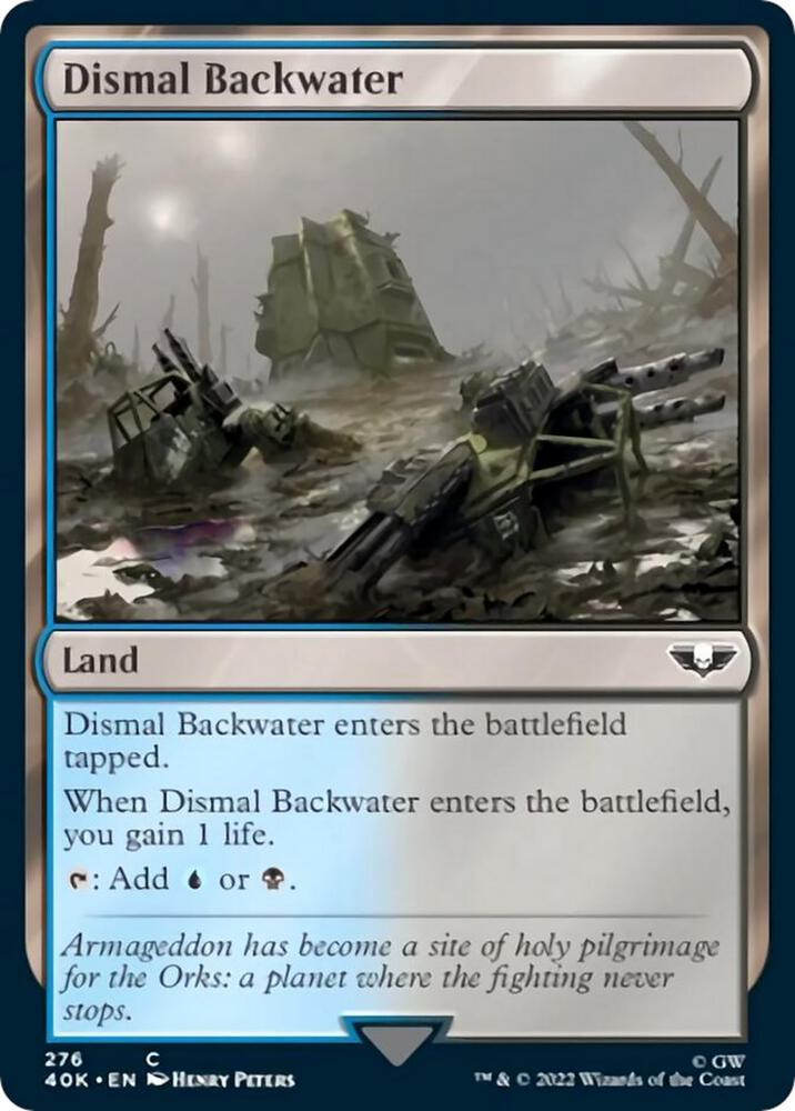 Dismal Backwater (Surge Foil) (276) [Warhammer 40,000 Commander]