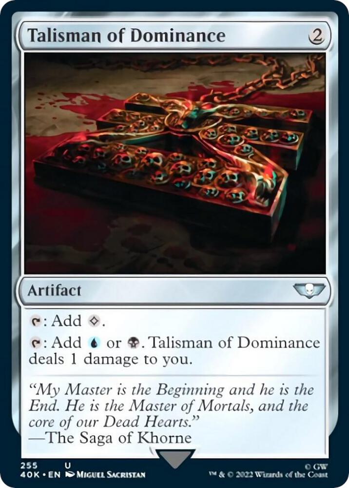 Talisman of Dominance (255) (Surge Foil) [Warhammer 40,000 Commander]