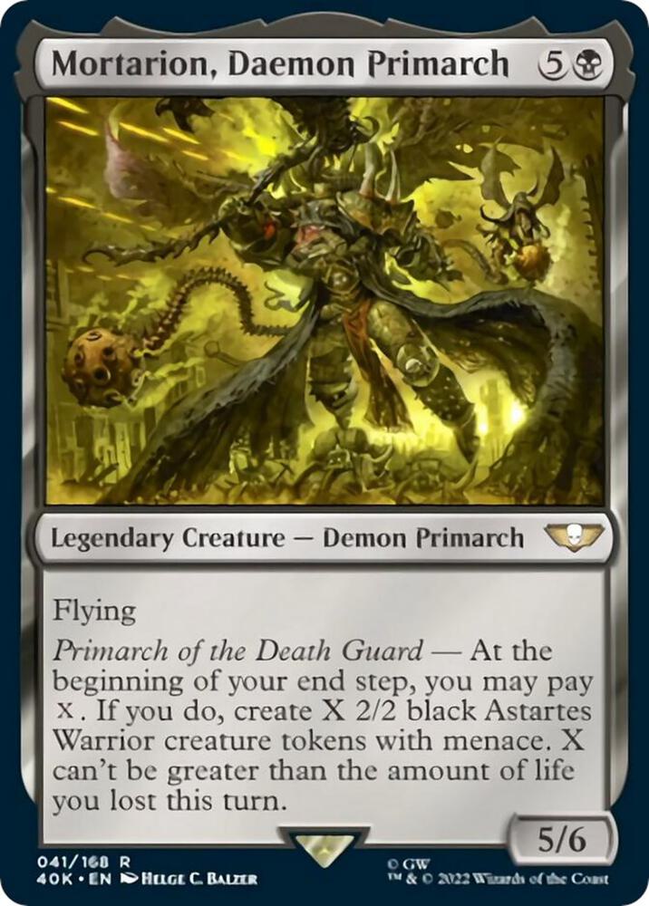 Mortarion, Daemon Primarch (41) [Warhammer 40,000 Commander]