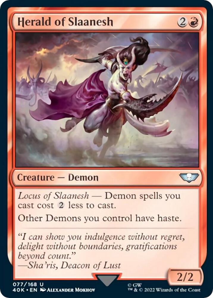 Herald of Slaanesh (77) [Warhammer 40,000 Commander]