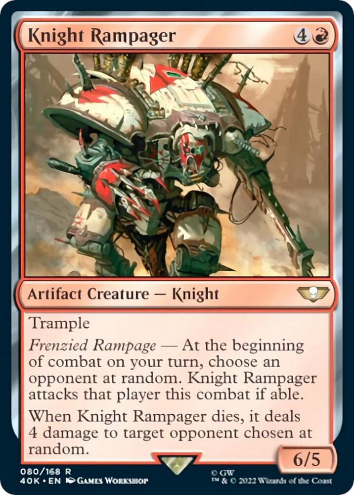 Knight Rampager (Surge Foil) (80) [Warhammer 40,000 Commander]