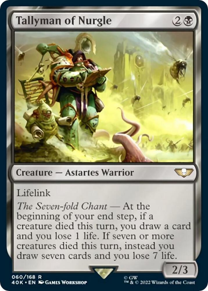 Tallyman of Nurgle (Surge Foil) (60) [Warhammer 40,000 Commander]