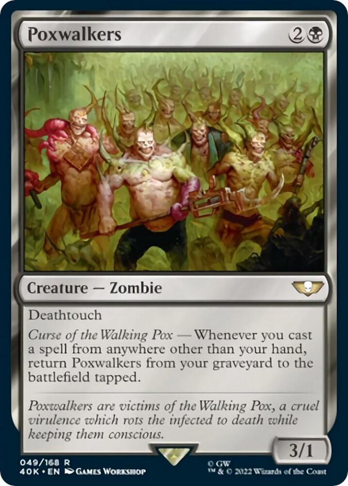 Poxwalkers (Surge Foil) (49) [Warhammer 40,000 Commander]
