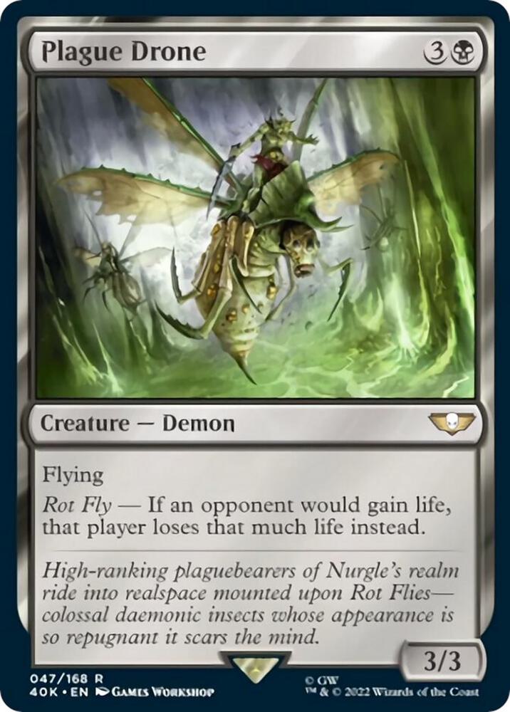 Plague Drone (Surge Foil) (47) [Warhammer 40,000 Commander]