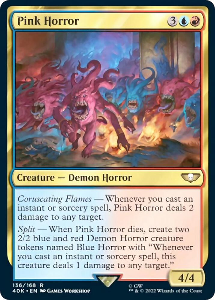 Pink Horror (Surge Foil) (136) [Warhammer 40,000 Commander]