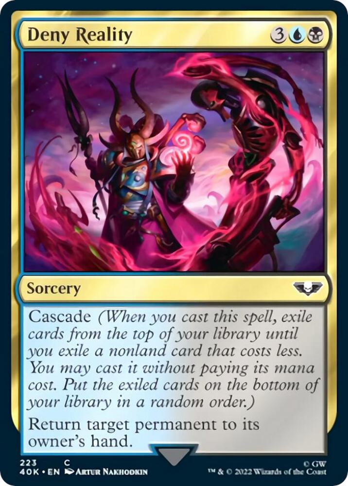 Deny Reality (Surge Foil) (223) [Warhammer 40,000 Commander]