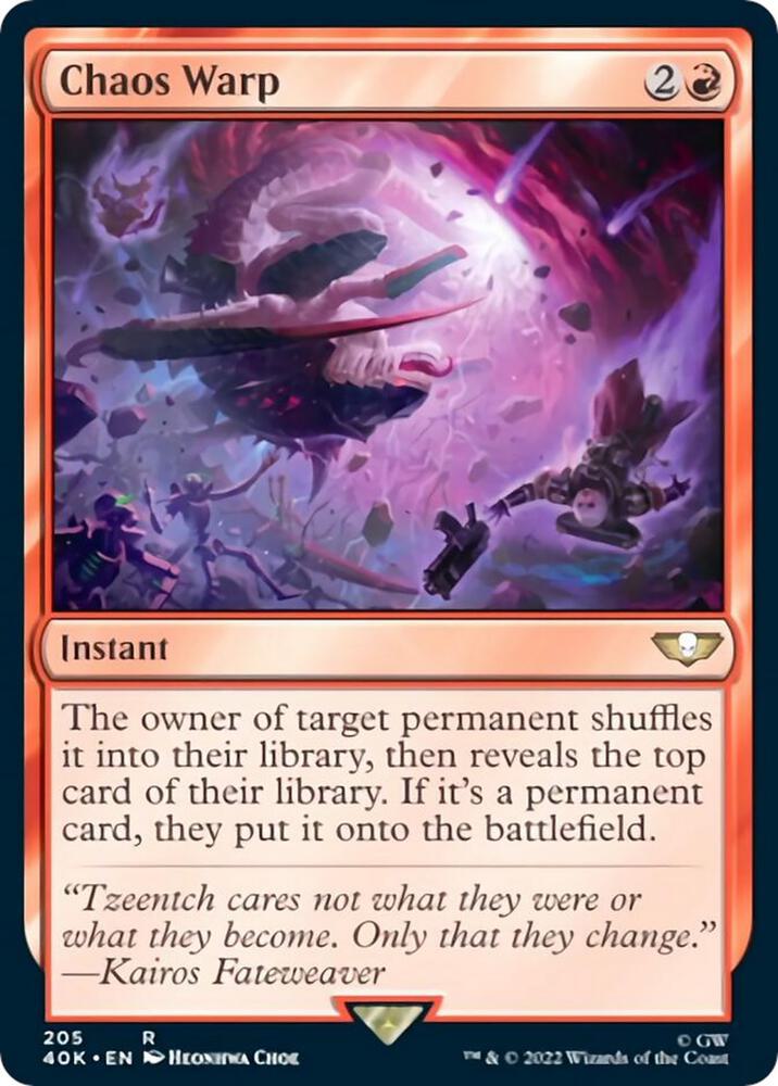Chaos Warp (Surge Foil) (205) [Warhammer 40,000 Commander]