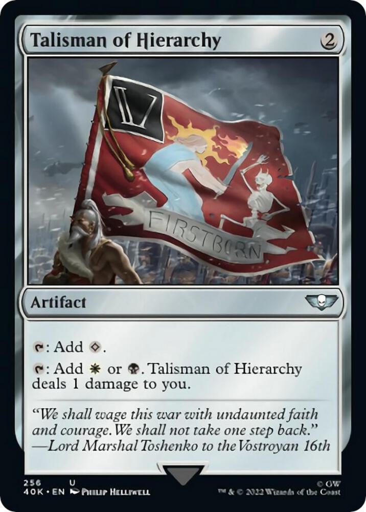 Talisman of Hierarchy (Surge Foil) (256) [Warhammer 40,000 Commander]