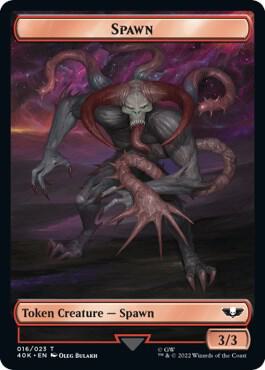 Spawn // Blue Horror Double-Sided Token (16 // 20) [Warhammer 40,000 Commander]