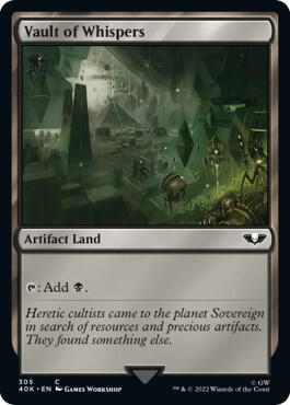 Vault of Whispers (Surge Foil) (305) [Warhammer 40,000 Commander]
