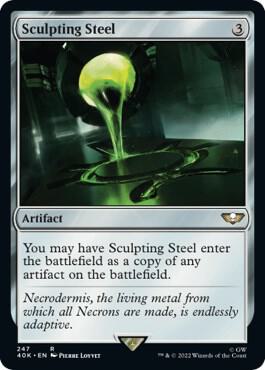 Sculpting Steel (Surge Foil) (247) [Warhammer 40,000 Commander]
