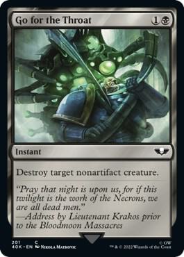 Go for the Throat (Surge Foil) (201) [Warhammer 40,000 Commander]