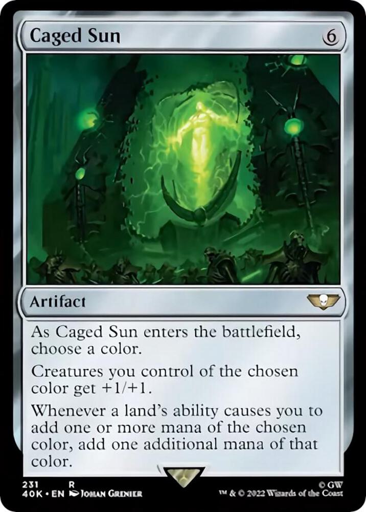 Caged Sun (Surge Foil) (231) [Warhammer 40,000 Commander]