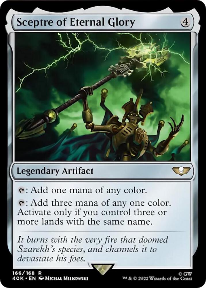 Sceptre of Eternal Glory (Surge Foil) (166) [Warhammer 40,000 Commander]