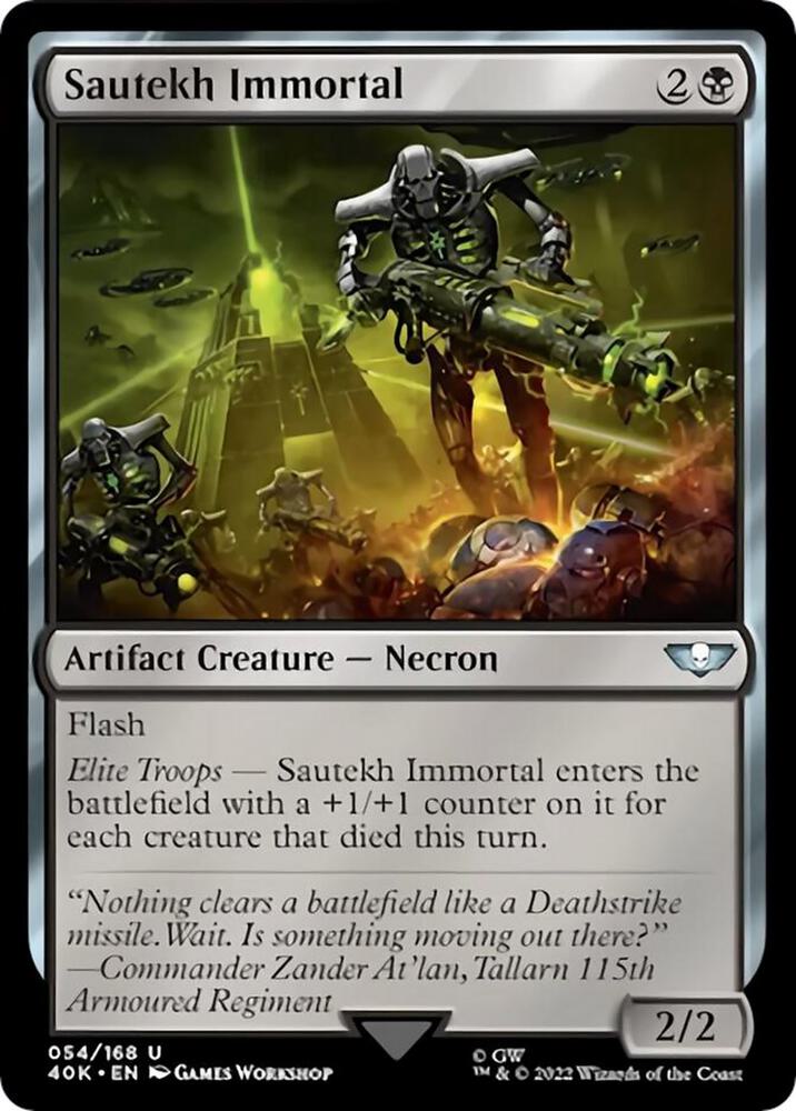 Sautekh Immortal (Surge Foil) (54) [Warhammer 40,000 Commander]