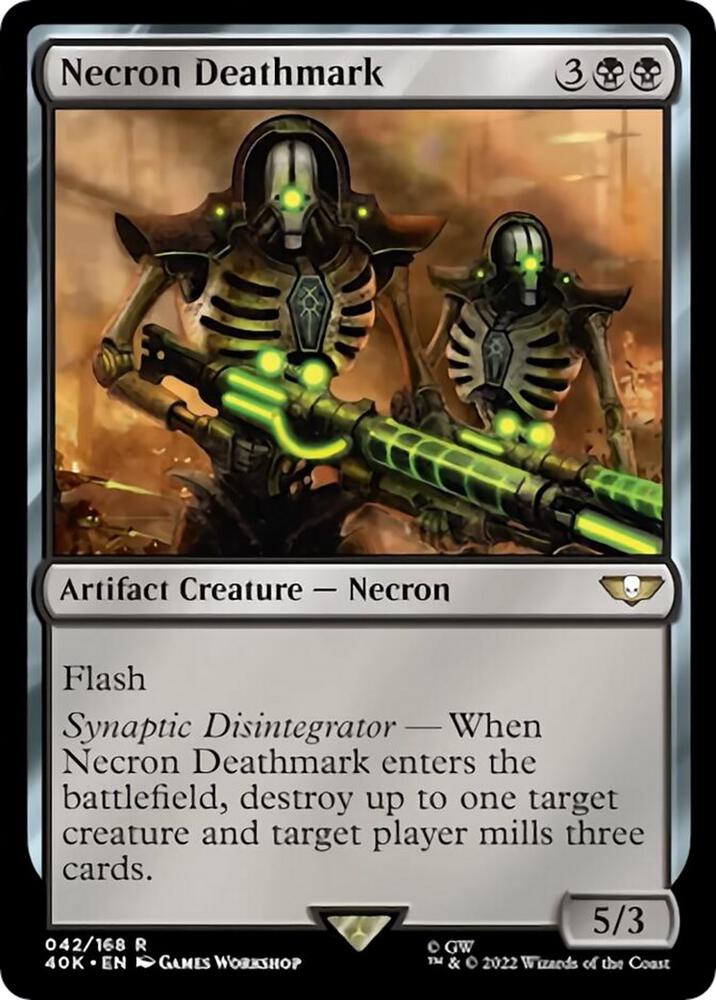 Necron Deathmark (Surge Foil) (42) [Warhammer 40,000 Commander]