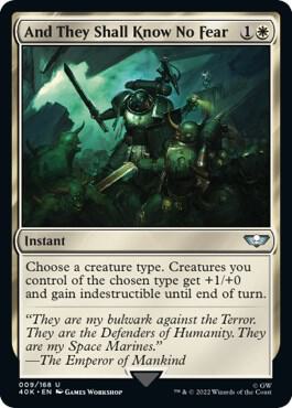 And They Shall Know No Fear (Surge Foil) (9) [Warhammer 40,000 Commander]