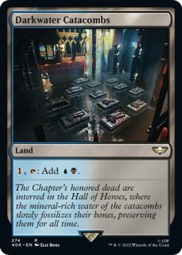 Darkwater Catacombs (Surge Foil) (274) [Warhammer 40,000 Commander]