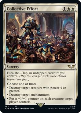 Collective Effort (Surge Foil) (183) [Warhammer 40,000 Commander]