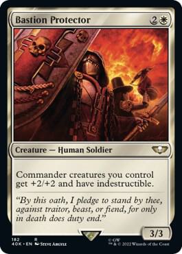 Bastion Protector (Surge Foil) (182) [Warhammer 40,000 Commander]