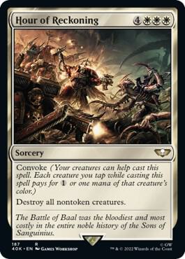 Hour of Reckoning (Surge Foil) (187) [Warhammer 40,000 Commander]