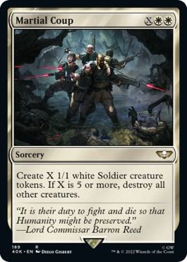 Martial Coup (Surge Foil) (189) [Warhammer 40,000 Commander]