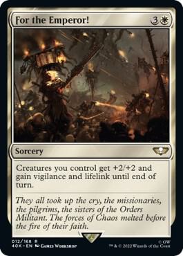 For the Emperor! (Surge Foil) (12) [Warhammer 40,000 Commander]