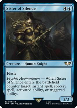 Sister of Silence (Surge Foil) (26) [Warhammer 40,000 Commander]