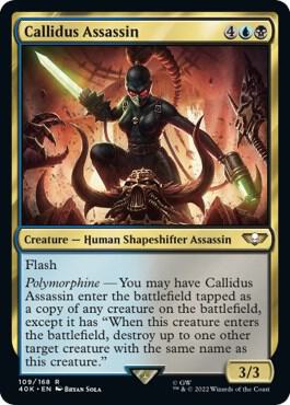 Callidus Assassin (Surge Foil) (109) [Warhammer 40,000 Commander]