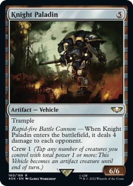 Knight Paladin (Surge Foil) (160) [Warhammer 40,000 Commander]