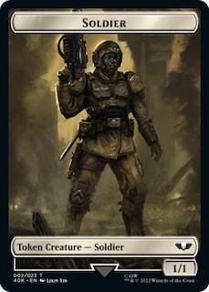 Soldier (002) // Zephyrim Double-Sided Token (Surge Foil) (2 // 7) [Warhammer 40,000 Commander]