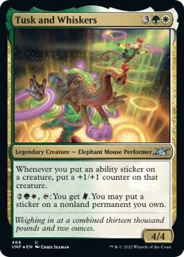 Tusk and Whiskers (Galaxy Foil) (468) [Unfinity]