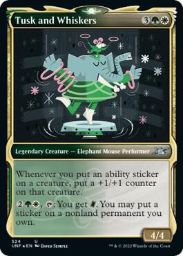 Tusk and Whiskers (Showcase) (Galaxy Foil) (524) [Unfinity] [Showcase]