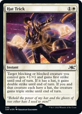 Hat Trick (Galaxy Foil) (299) [Unfinity]