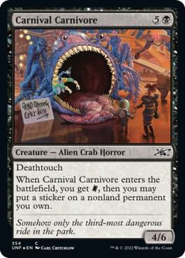 Carnival Carnivore (Galaxy Foil) (354) [Unfinity]