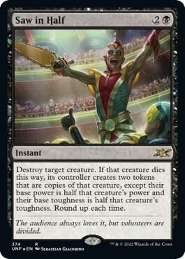 Saw in Half (Galaxy Foil) (374) [Unfinity]
