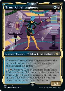 Truss, Chief Engineer (Showcase) (Galaxy Foil) (523) [Unfinity] [Showcase]