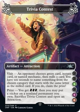 Trivia Contest (3-5-6) (233) [Unfinity]