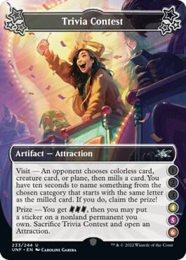 Trivia Contest (4-5-6) (233) [Unfinity]