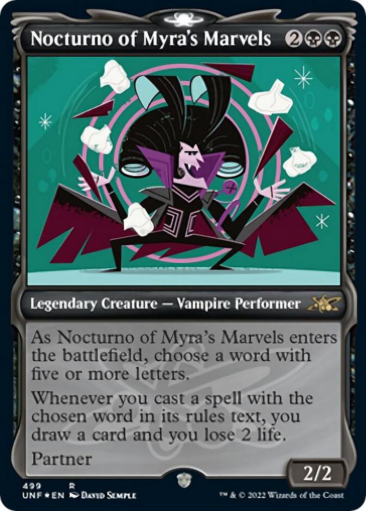 Nocturno of Myra's Marvels (Showcase) (Galaxy Foil) (499) [Unfinity] [Showcase]