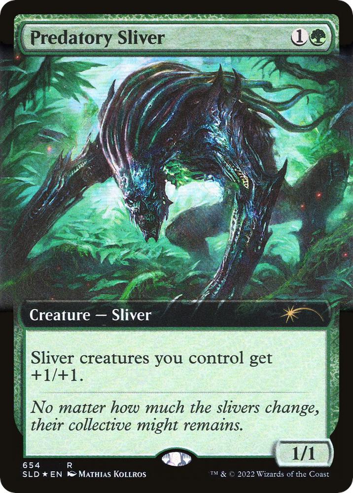 Predatory Sliver (Extended Art) (654) [Secret Lair Drop] [Extended Art]