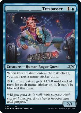 _______ _______ _______ Trespasser (Galaxy Foil) (347) [Unfinity]