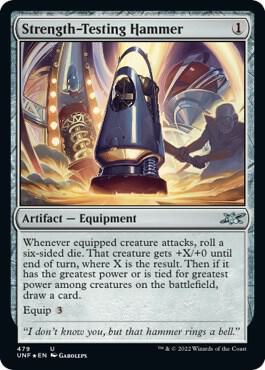 Strength-Testing Hammer (Galaxy Foil) (479) [Unfinity]