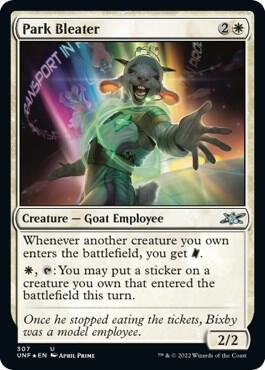 Park Bleater (Galaxy Foil) (307) [Unfinity]