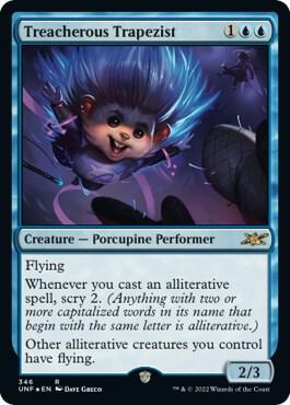 Treacherous Trapezist (Galaxy Foil) (346) [Unfinity]