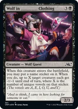 Wolf in _______ Clothing (Galaxy Foil) (381) [Unfinity]