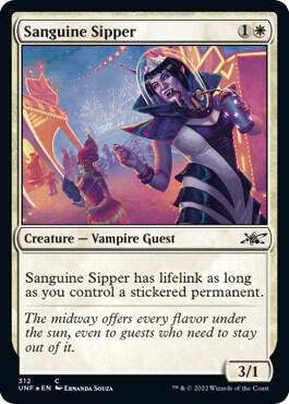 Sanguine Sipper (Galaxy Foil) (312) [Unfinity]